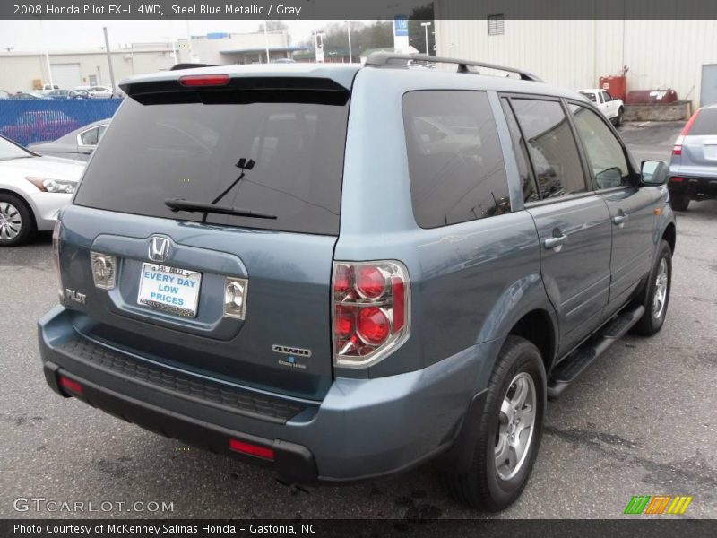 Steel Blue Metallic / Gray 2008 Honda Pilot EX-L 4WD