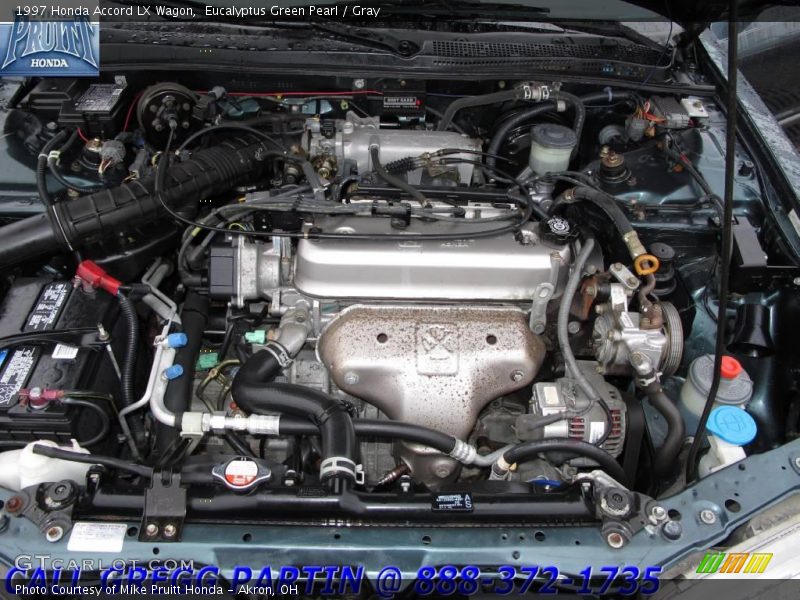 Eucalyptus Green Pearl / Gray 1997 Honda Accord LX Wagon