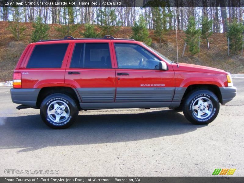 Flame Red / Agate Black 1997 Jeep Grand Cherokee Laredo 4x4