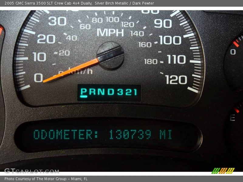 Silver Birch Metallic / Dark Pewter 2005 GMC Sierra 3500 SLT Crew Cab 4x4 Dually