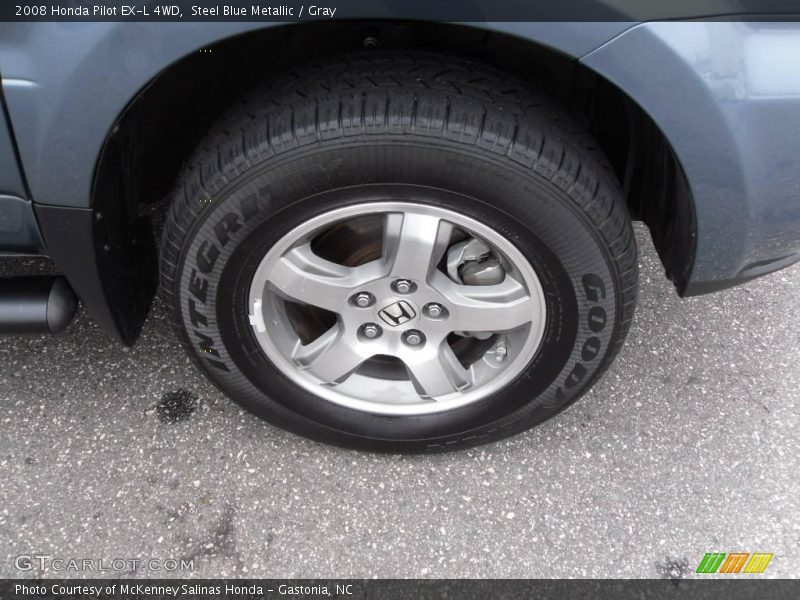 Steel Blue Metallic / Gray 2008 Honda Pilot EX-L 4WD