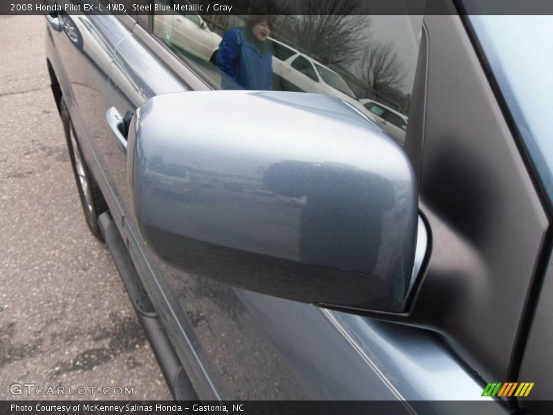 Steel Blue Metallic / Gray 2008 Honda Pilot EX-L 4WD