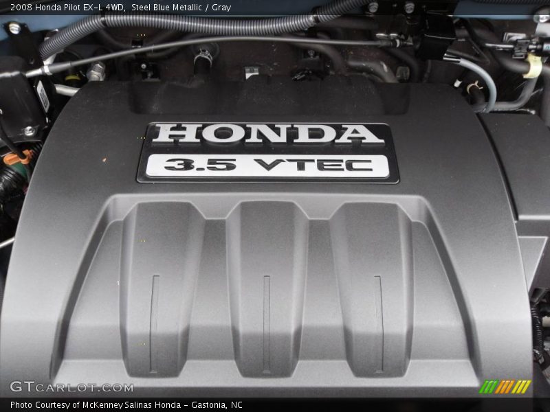 Steel Blue Metallic / Gray 2008 Honda Pilot EX-L 4WD