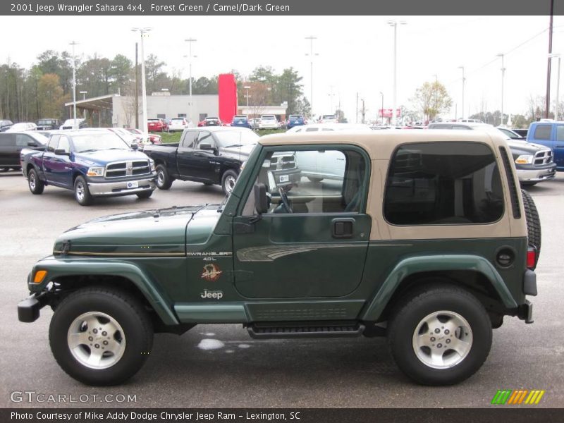 Forest Green / Camel/Dark Green 2001 Jeep Wrangler Sahara 4x4