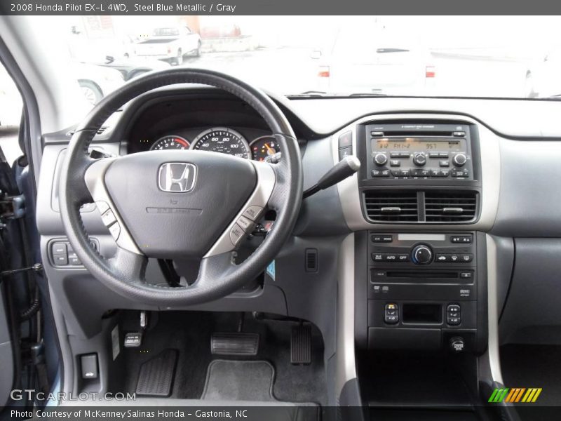 Steel Blue Metallic / Gray 2008 Honda Pilot EX-L 4WD