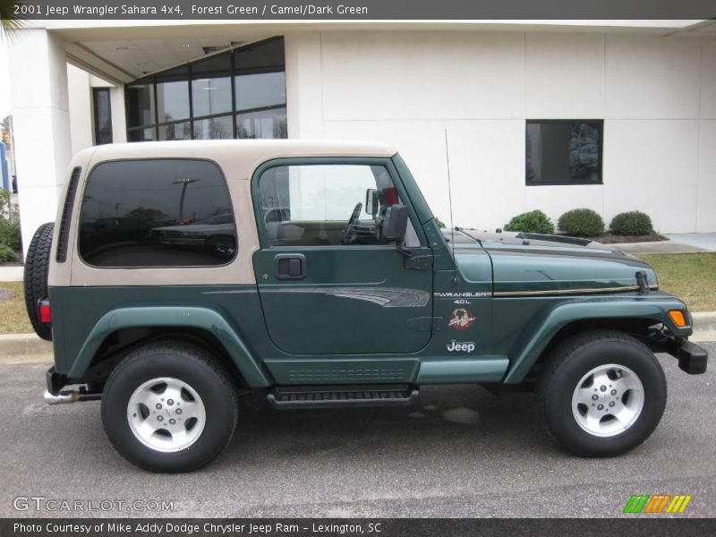 Forest Green / Camel/Dark Green 2001 Jeep Wrangler Sahara 4x4