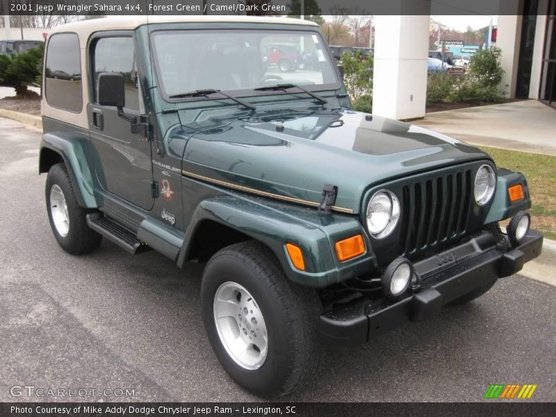 Forest Green / Camel/Dark Green 2001 Jeep Wrangler Sahara 4x4