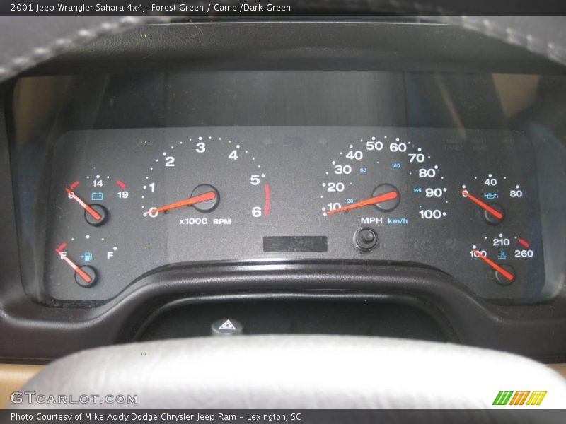 Forest Green / Camel/Dark Green 2001 Jeep Wrangler Sahara 4x4