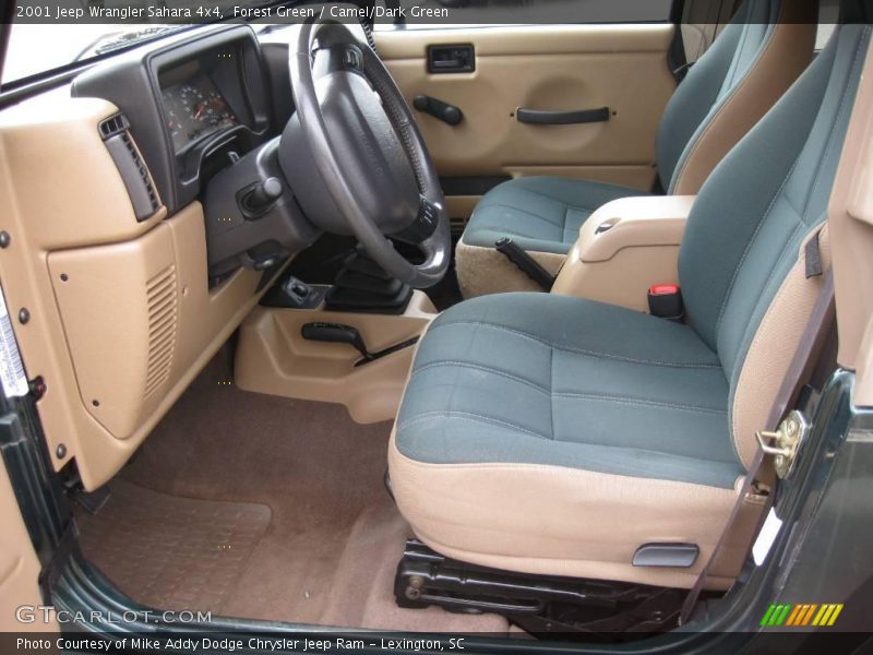 Forest Green / Camel/Dark Green 2001 Jeep Wrangler Sahara 4x4