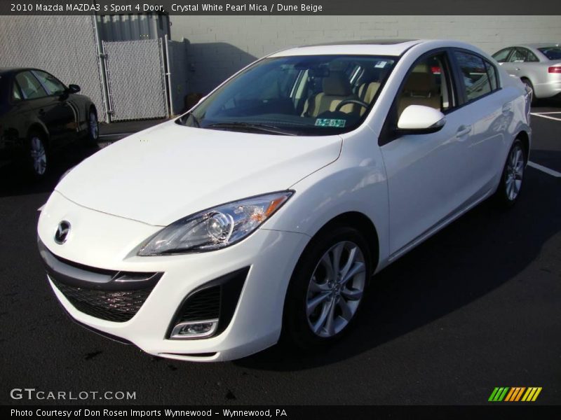 Crystal White Pearl Mica / Dune Beige 2010 Mazda MAZDA3 s Sport 4 Door