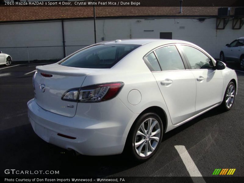 Crystal White Pearl Mica / Dune Beige 2010 Mazda MAZDA3 s Sport 4 Door