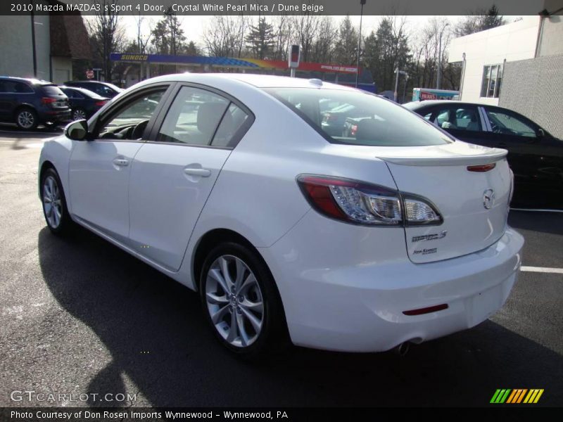 Crystal White Pearl Mica / Dune Beige 2010 Mazda MAZDA3 s Sport 4 Door