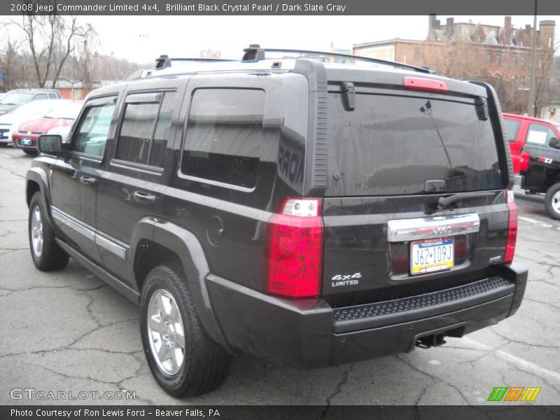 Brilliant Black Crystal Pearl / Dark Slate Gray 2008 Jeep Commander Limited 4x4