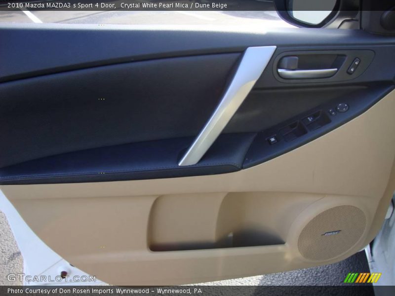 Crystal White Pearl Mica / Dune Beige 2010 Mazda MAZDA3 s Sport 4 Door