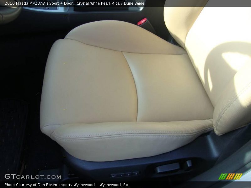 Crystal White Pearl Mica / Dune Beige 2010 Mazda MAZDA3 s Sport 4 Door