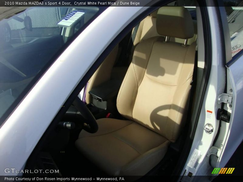 Crystal White Pearl Mica / Dune Beige 2010 Mazda MAZDA3 s Sport 4 Door