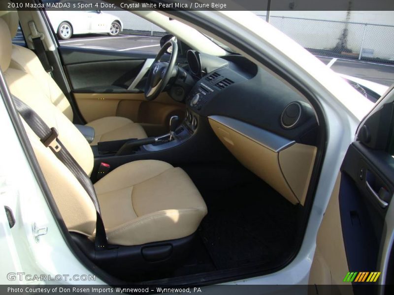 Crystal White Pearl Mica / Dune Beige 2010 Mazda MAZDA3 s Sport 4 Door