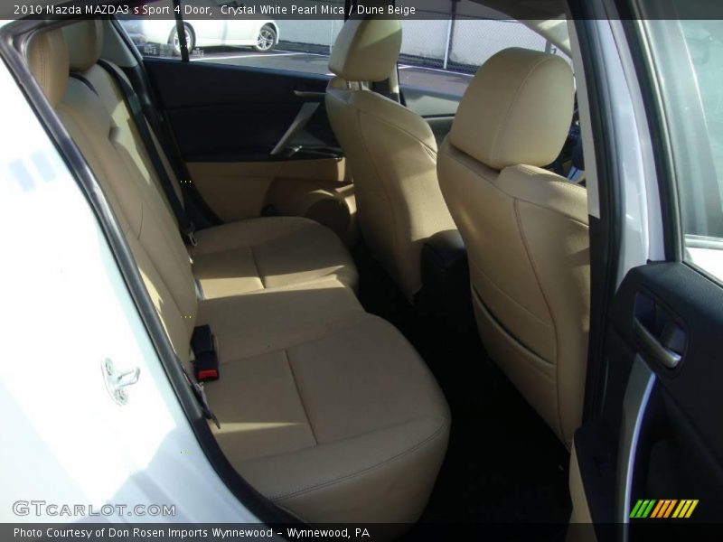 Crystal White Pearl Mica / Dune Beige 2010 Mazda MAZDA3 s Sport 4 Door