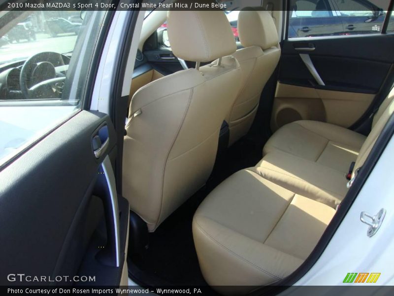 Crystal White Pearl Mica / Dune Beige 2010 Mazda MAZDA3 s Sport 4 Door