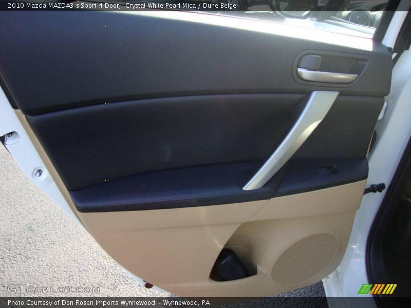Crystal White Pearl Mica / Dune Beige 2010 Mazda MAZDA3 s Sport 4 Door
