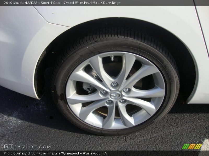 Crystal White Pearl Mica / Dune Beige 2010 Mazda MAZDA3 s Sport 4 Door