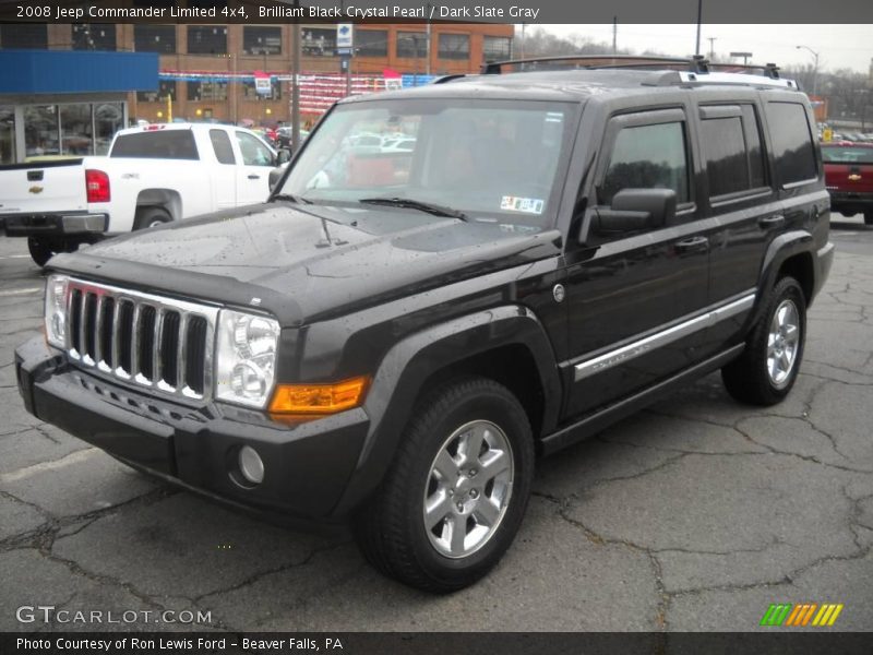 Brilliant Black Crystal Pearl / Dark Slate Gray 2008 Jeep Commander Limited 4x4