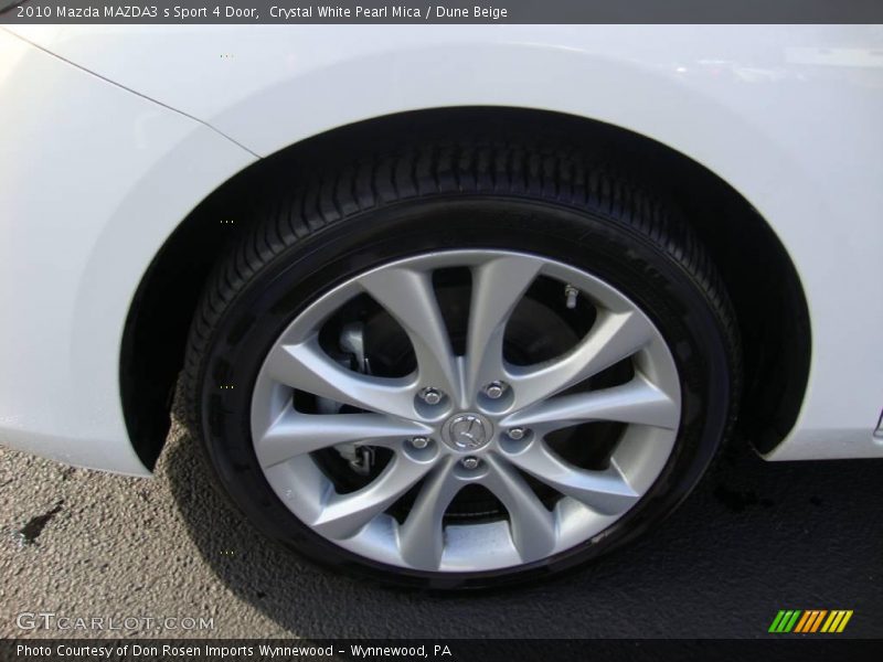 Crystal White Pearl Mica / Dune Beige 2010 Mazda MAZDA3 s Sport 4 Door