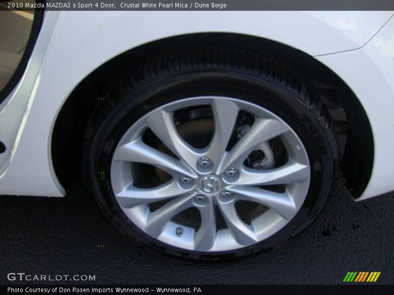 Crystal White Pearl Mica / Dune Beige 2010 Mazda MAZDA3 s Sport 4 Door