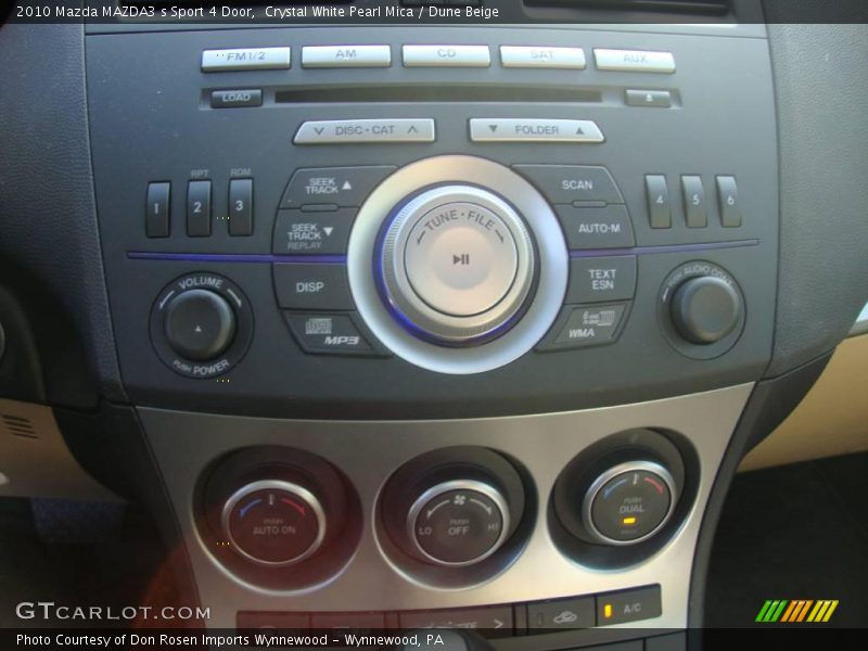 Crystal White Pearl Mica / Dune Beige 2010 Mazda MAZDA3 s Sport 4 Door
