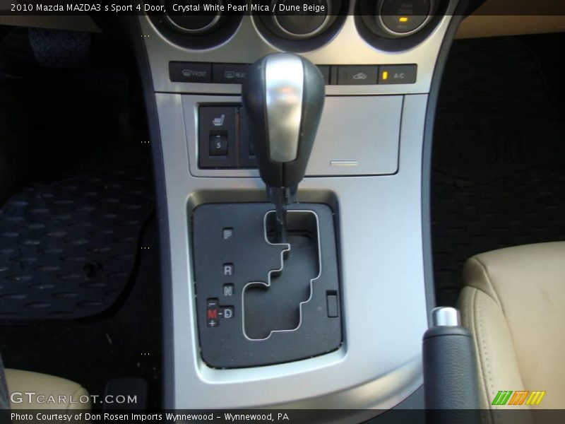 Crystal White Pearl Mica / Dune Beige 2010 Mazda MAZDA3 s Sport 4 Door