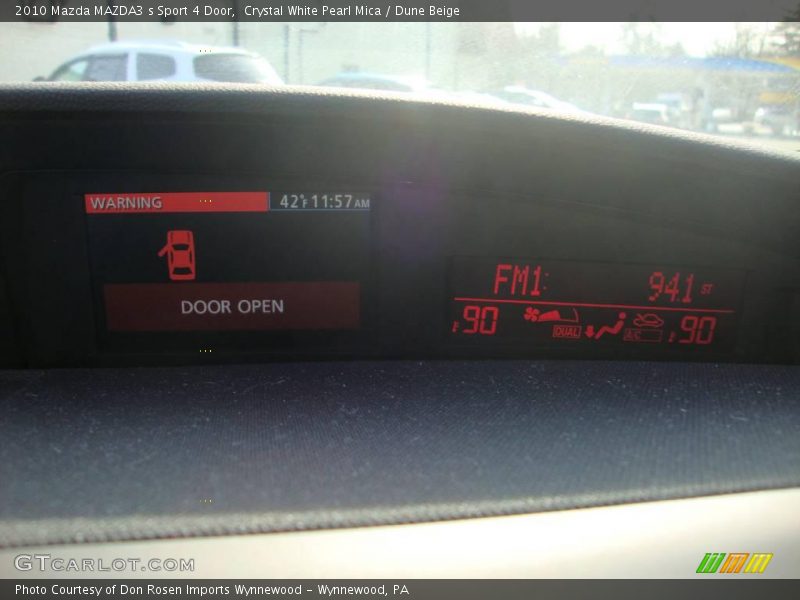 Crystal White Pearl Mica / Dune Beige 2010 Mazda MAZDA3 s Sport 4 Door