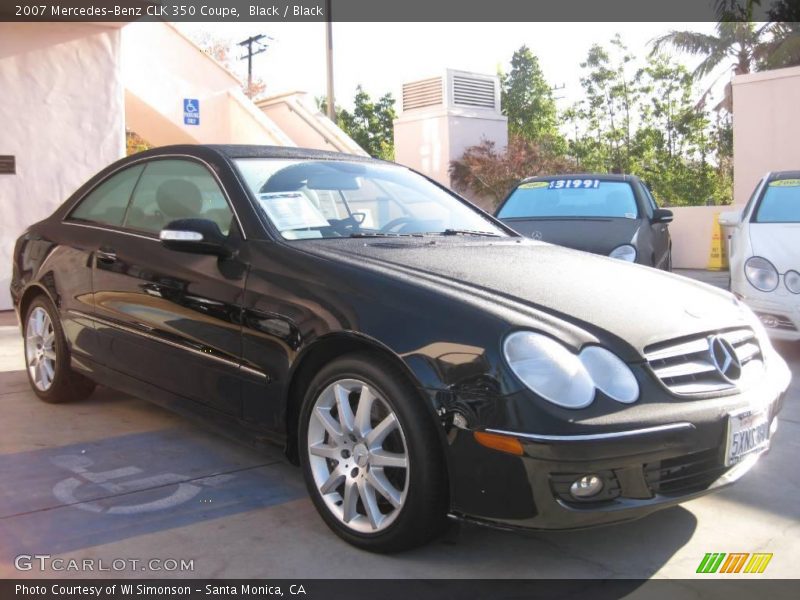 Black / Black 2007 Mercedes-Benz CLK 350 Coupe