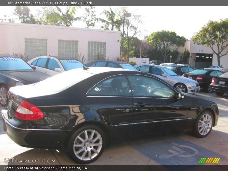 Black / Black 2007 Mercedes-Benz CLK 350 Coupe
