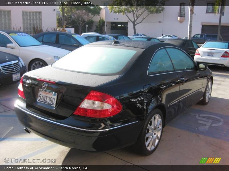 Black / Black 2007 Mercedes-Benz CLK 350 Coupe