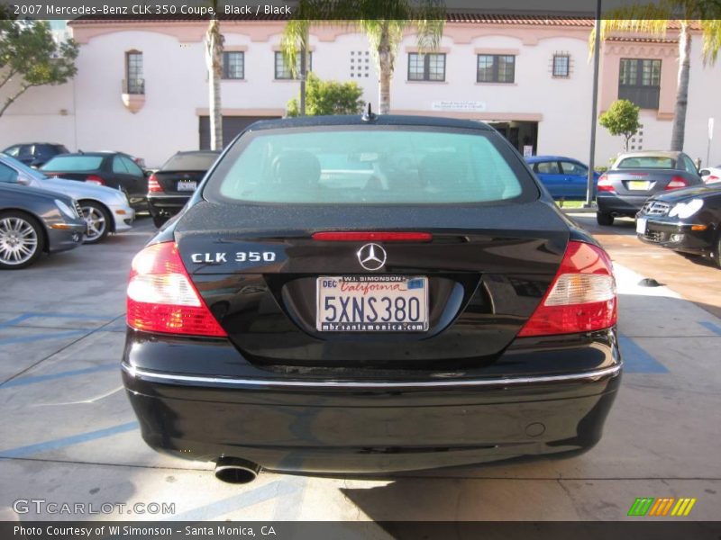 Black / Black 2007 Mercedes-Benz CLK 350 Coupe