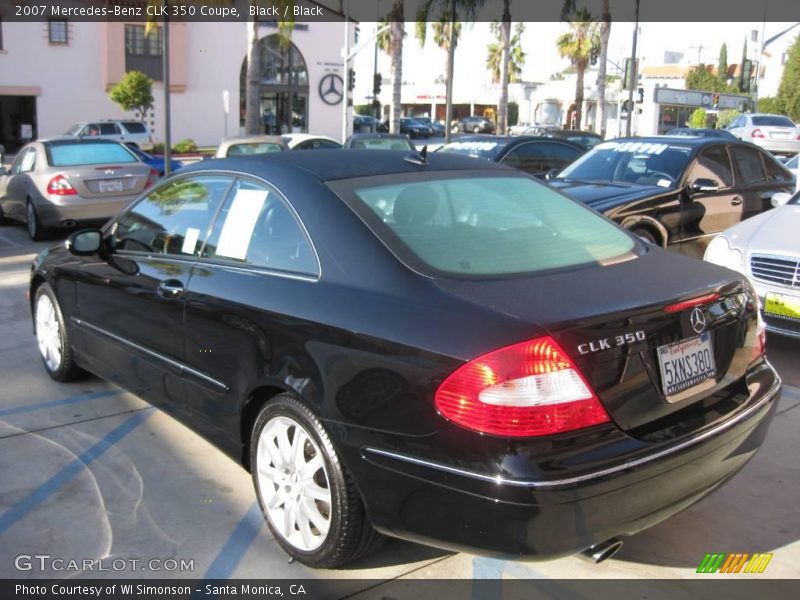 Black / Black 2007 Mercedes-Benz CLK 350 Coupe