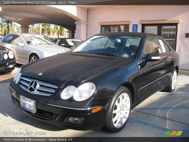 Black / Black 2007 Mercedes-Benz CLK 350 Coupe