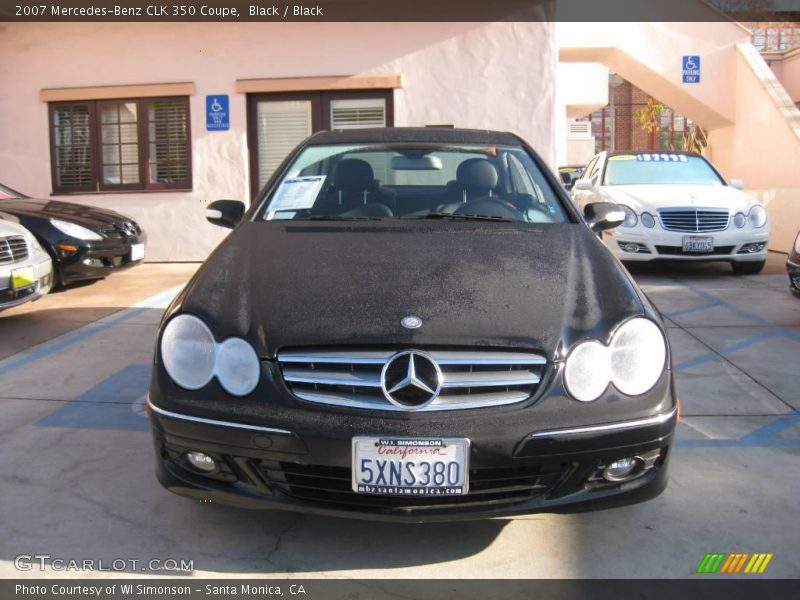 Black / Black 2007 Mercedes-Benz CLK 350 Coupe