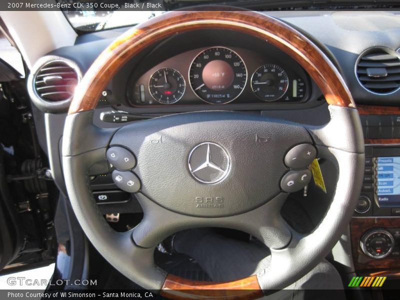 Black / Black 2007 Mercedes-Benz CLK 350 Coupe