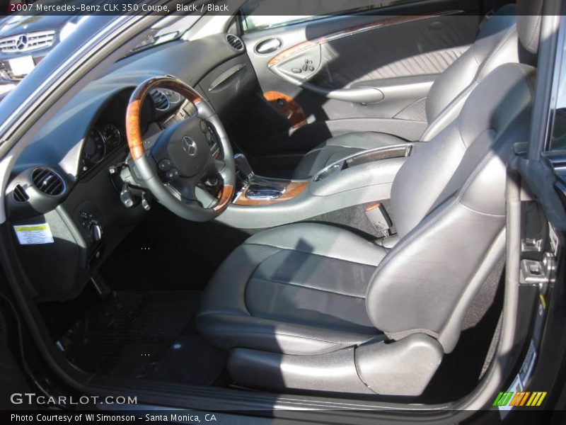 Black / Black 2007 Mercedes-Benz CLK 350 Coupe