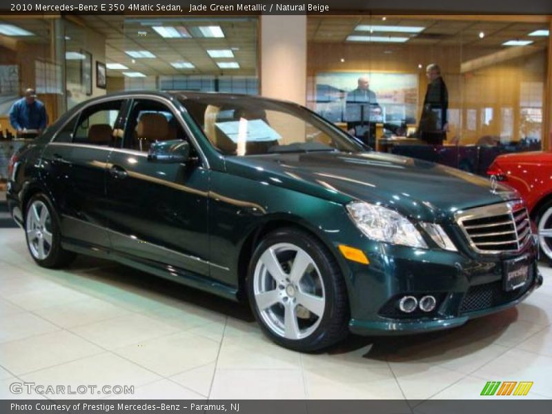 Jade Green Metallic / Natural Beige 2010 Mercedes-Benz E 350 4Matic Sedan