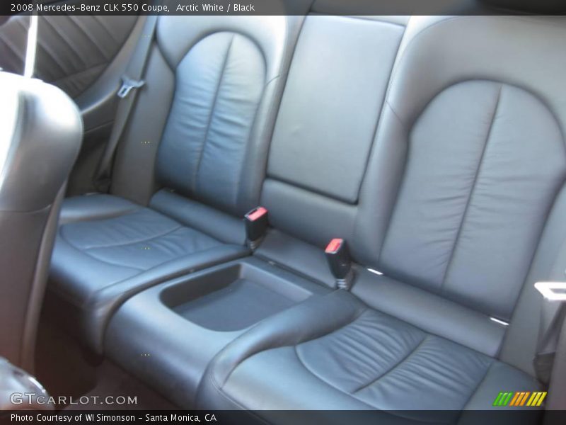 Arctic White / Black 2008 Mercedes-Benz CLK 550 Coupe