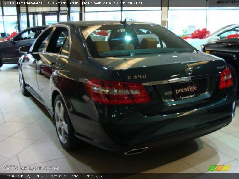 Jade Green Metallic / Natural Beige 2010 Mercedes-Benz E 350 4Matic Sedan