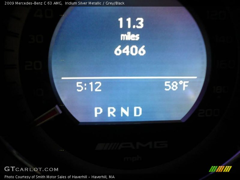 Iridium Silver Metallic / Grey/Black 2009 Mercedes-Benz C 63 AMG