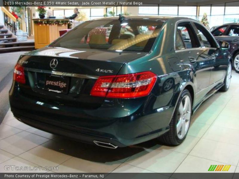 Jade Green Metallic / Natural Beige 2010 Mercedes-Benz E 350 4Matic Sedan