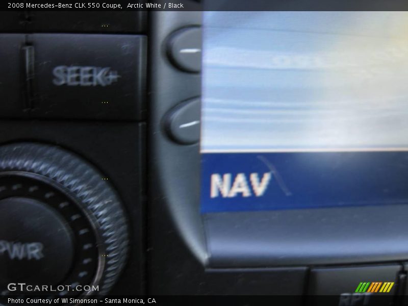 Arctic White / Black 2008 Mercedes-Benz CLK 550 Coupe