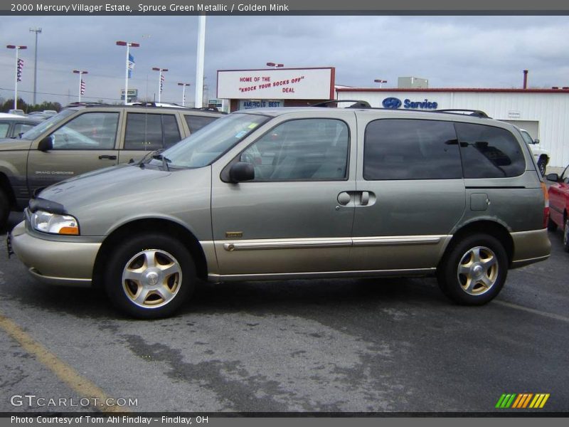 Spruce Green Metallic / Golden Mink 2000 Mercury Villager Estate