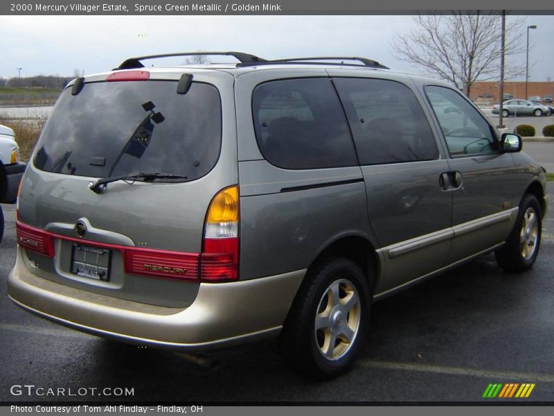 Spruce Green Metallic / Golden Mink 2000 Mercury Villager Estate