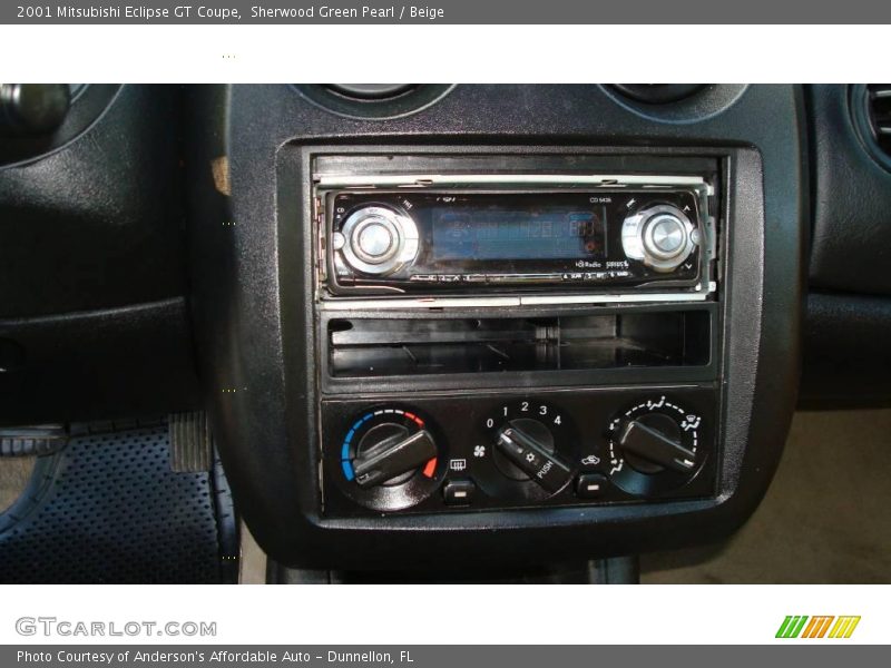Sherwood Green Pearl / Beige 2001 Mitsubishi Eclipse GT Coupe