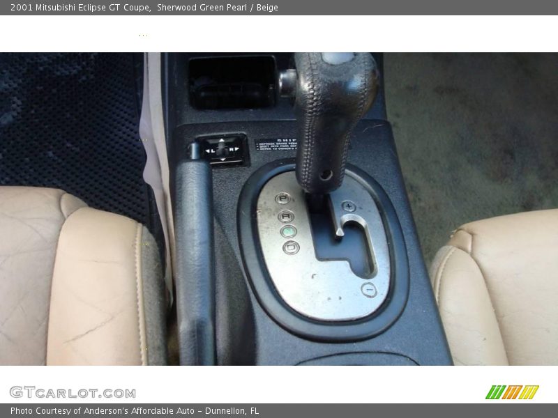Sherwood Green Pearl / Beige 2001 Mitsubishi Eclipse GT Coupe